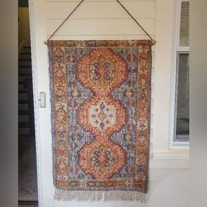 Vintage-Inspired Kilim Multicolor Wall Hanging